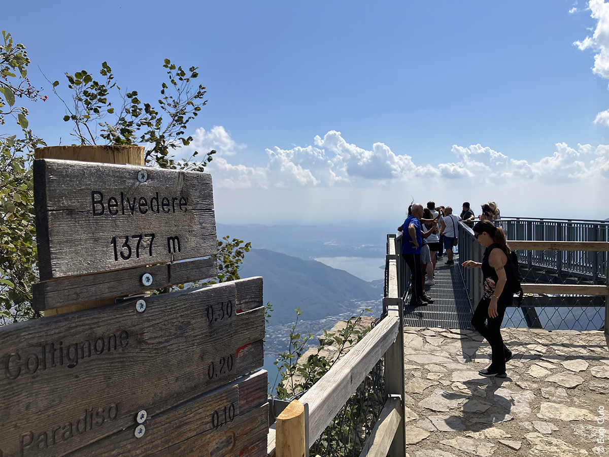 il belvedere vicino al monte Coltignone